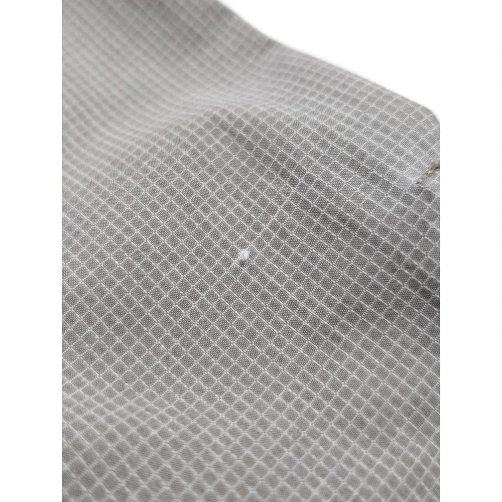 Woolrich Mens Roll-up Long Sleeve Button Up Gray Outdoor Top Large Back‎ Vent